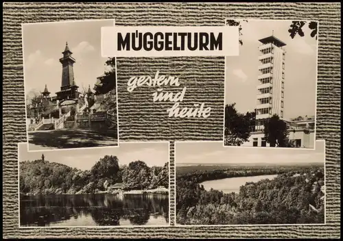 Ansichtskarte Köpenick-Berlin Müggelturm Ansichten, DDR Mehrbildkarte 1964