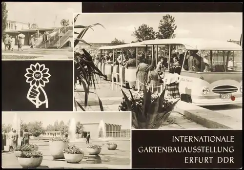 Erfurt DDR AK Internationale Gartenbauausstellung exhibition international 1966