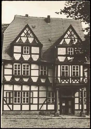 Quedlinburg DDR AK Friedrich Klopstocks Geburtshaus; erbaut im 17. Jh., 1983