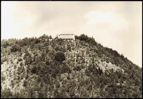 Saalfeld (Saale) Panorama-Ansicht Blick zur Konsum-Gaststätte Kulmberghaus 1977