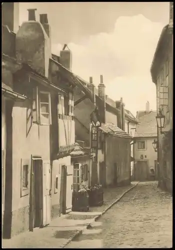 Burgstadt-Prag Hradschin/Hradčany Praha Alchymistengäßchen 1971