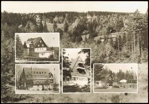 Bärenburg-Altenberg (Erzgebirge) Ortsansichten mit FDGB-Erholungsheimen 1984