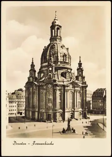 Ansichtskarte Innere Altstadt-Dresden Frauenkirche Außenansicht 1969