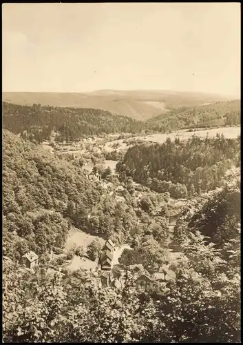 Ansichtskarte Altenbrak Panorama-Ansicht Blick von der Schöneburg 1969
