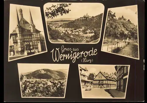 Ansichtskarte Wernigerode 5 Bild Ansicht Gruss aus... 1965
