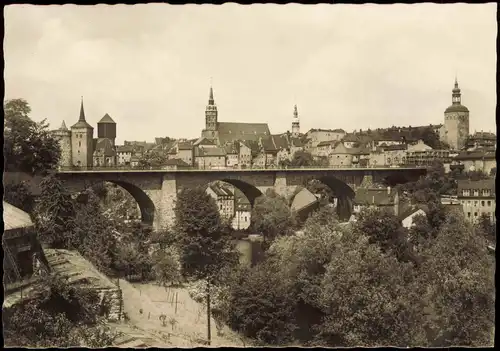 Ansichtskarte Bautzen Budyšin Panorama-Ansicht Stadtbild zur DDR-Zeit 1968