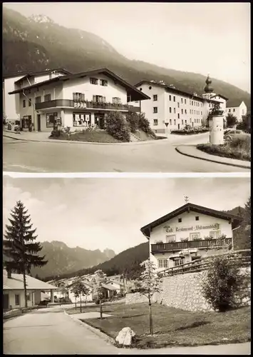 Ansichtskarte Bischofswiesen SB-Markt Gasthof Watzmannblick 1964