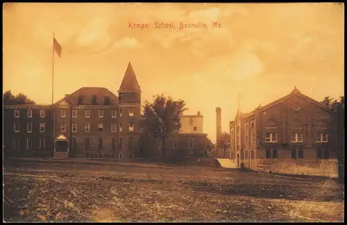 Postcard Boonville Missouri Kemper School USA 1917