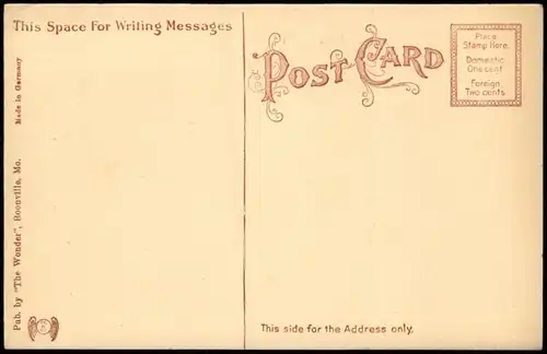 Postcard Boonville Missouri Kemper School USA 1917