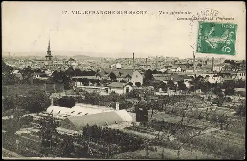 CPA Villefranche-sur-Saône Stadt, Gewächshäuser 1909