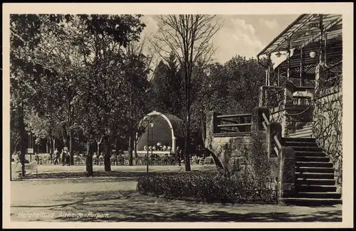 Postcard Bad Altheide Polanica-Zdrój Kurpark - Konzertmuschel 1932