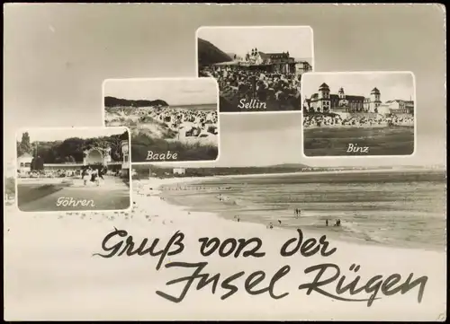 .Mecklenburg-Vorpommern Göhren Baabe Binz Insel Rügen Mehrbildkarte DDR 1966