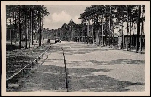 Postcard Stolpmünde Ustka Straße an den Kasernen 1928