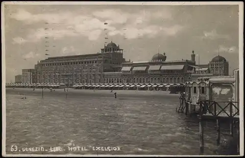 Cartoline Venedig Venezia Lido Hotel Exelsior 1924