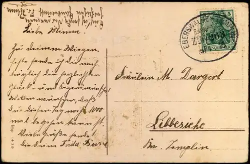 Geburtstag Birthday junge Mädchen imn weißem Schlafanzug 1916 Goldrand