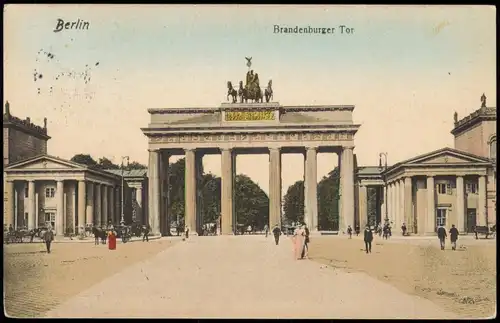 Ansichtskarte Mitte-Berlin Brandenburger Tor 1908