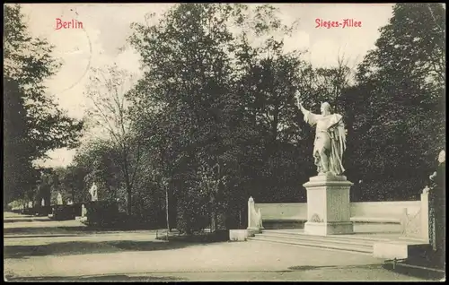 Ansichtskarte Tiergarten-Berlin Siegesallee Sieges-Allee 1905