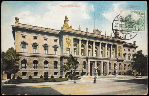 Ansichtskarte Berlin Abgeordnetenhaus 1908