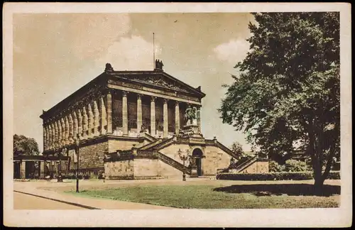 Ansichtskarte Berlin Nationalgalerie (Gebäude-Ansicht) 1945/1930