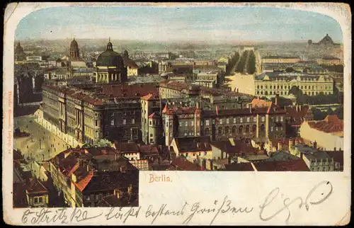 Ansichtskarte Berlin Panorama-Ansicht, Stadt-Ansicht 1904