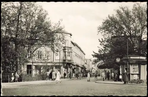 Ansichtskarte Güstrow Straße des Friedens zur DDR-Zeit 1961