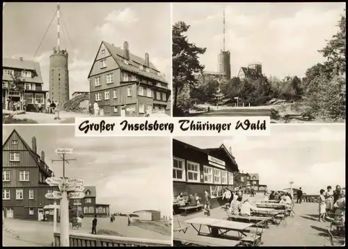 Brotterode DDR Mehrbildkarte Großer Inselsberg Thüringer Wald 1975