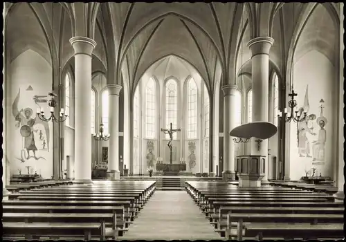 Delmenhorst Demost St. Marienkirche St. Marien Innenansicht 1960