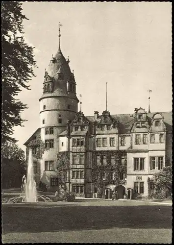 Ansichtskarte Detmold Detmolder Schloß Schloss Außenansicht 1960