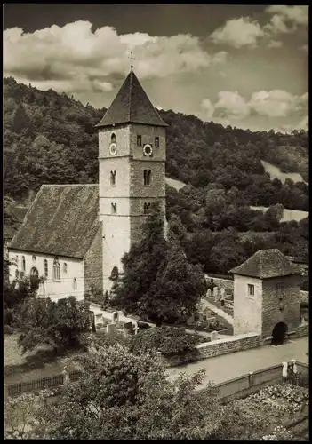 Detwang-Rothenburg ob der Tauber St. Peter und Paul Außenansicht Kirche 1960