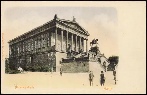 Ansichtskarte Berlin Nationalgalerie Gebäude-Außenansicht 1900