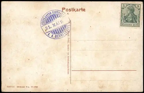 Postcard Krummhübel Karpacz Schneekoppe im Nebel Rübezahl 1911