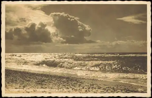 Ansichtskarte Prerow Wellenstimmung am Strand 1933