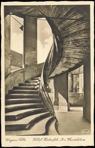 Ansichtskarte Torgau Schloß Hartenfels - Im Wendelstein 1936