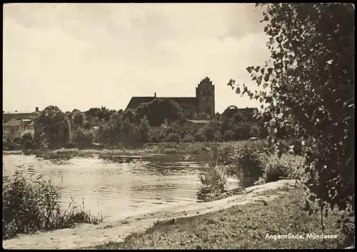 Ansichtskarte Angermünde Partie am Mündesee zur DDR-Zeit 1967