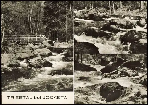 Ansichtskarte Jocketa-Pöhl DDR Mehrbildkarte TRIEBTAL bei JOCKETA 1977