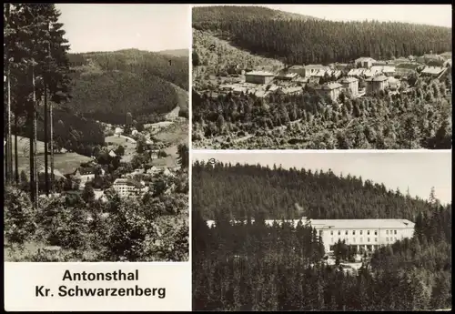 Antonsthal-Breitenbrunn (Erzgebirge) DDR Mehrbild-AK u.a.  Heilweise 1980