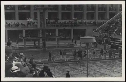 Foto Berlin Olympia-Schwimmstadion, Wettkampf 1950 Privatfoto