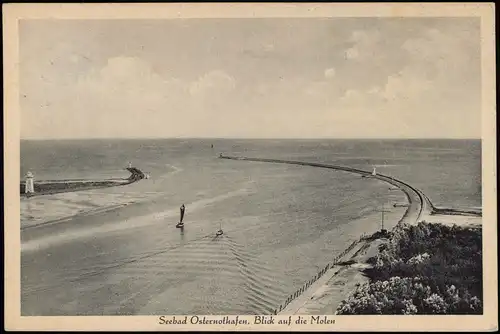 Osternothafen (Ostswine)-Swinemünde Warszów Świnoujście Blick auf die Molen 1927