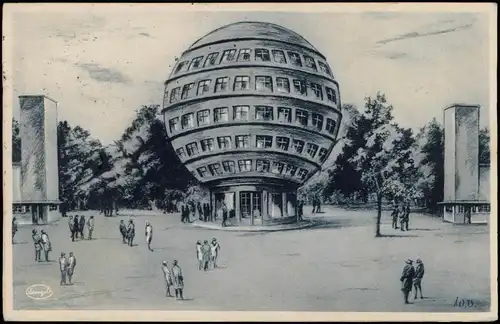 Ansichtskarte Dresden Kugelhaus - Künstlerkarte 1928