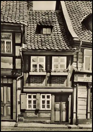 Ansichtskarte Wernigerode Das kleinste Haus der Stadt 1970