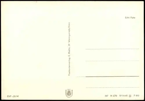 Wernigerode Umland-Ansicht Harz Blick vom Waldgasthaus Christianental 1970