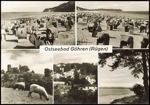 Göhren (Rügen) DDR Mehrbild-AK Umland-Ansichten Ostseebad Strand u.v.m. 1980