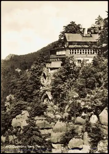 Ansichtskarte Oybin Umland-Ansicht Partie a.d. HO Gaststätte Berg Oybin 1971