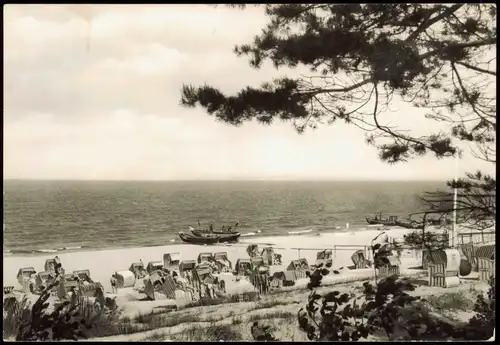 Bansin-Heringsdorf Usedom Strand Ostsee Panorama zur DDR-Zeit 1976