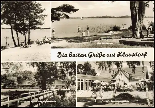 Klausdorf DDR Mehrbildkarte mit Ferienheim des Rates d. Gemeinde 1973