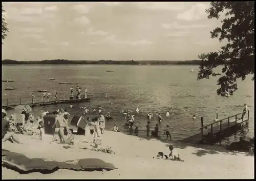 Ansichtskarte Klausdorf-Am Mellensee Strandbad Mellensee zur DDR-Zeit 1966