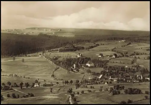 Altenberg  Panorama-Ansicht Blick vom Geisingberg   Erzgebirge 1969