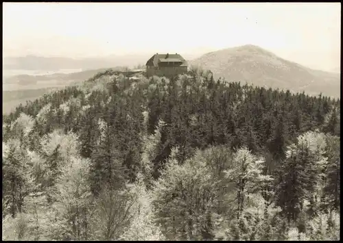 Ansichtskarte Oybin Panorama-Ansicht Blick v. Hochwaldturm zur Baude 1969