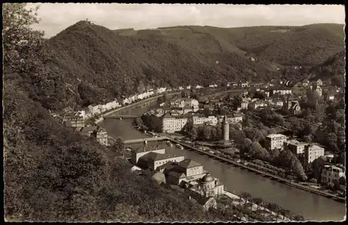 Ansichtskarte Bad Ems Panorama-Ansicht "Lahnaufwärts" 1977