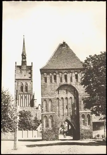 Usedom Usedom Anklamer Tor mit Stadtkirche St. Marien zur DDR-Zeit 1979